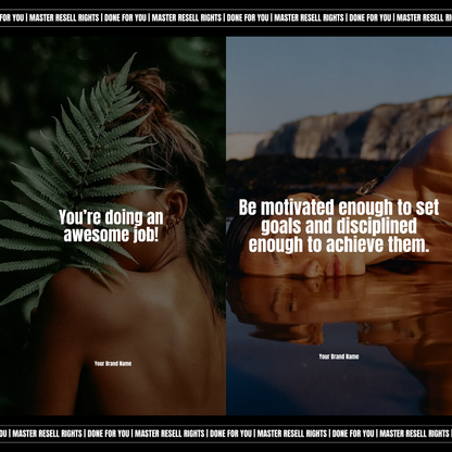 30 Positive Mindset Instagram Story Templates - MRR & PLR Canva Templates