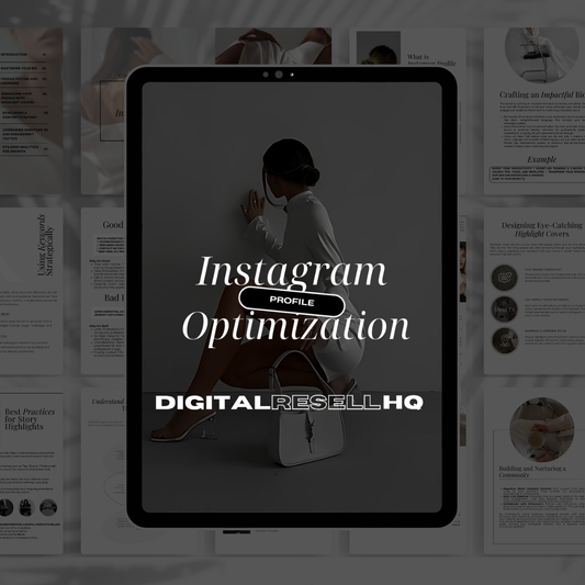 Instagram Profile Optimization Ebook With MRR