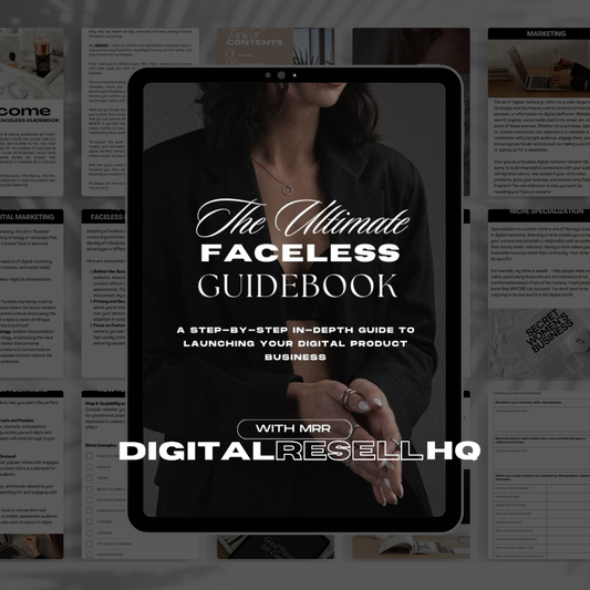 The Ultimate Faceless Guidebook - MRR & PLR Included