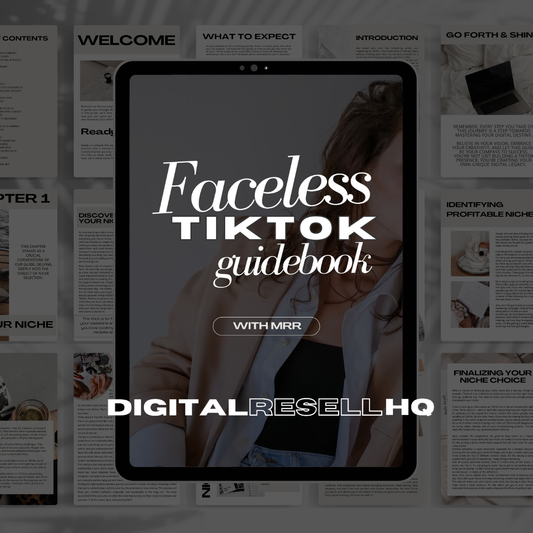 The Faceless TikTok Guidebook w/MRR