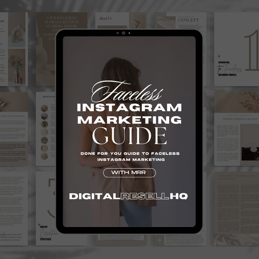 The Faceless Instagram Marketing Guide with MRR