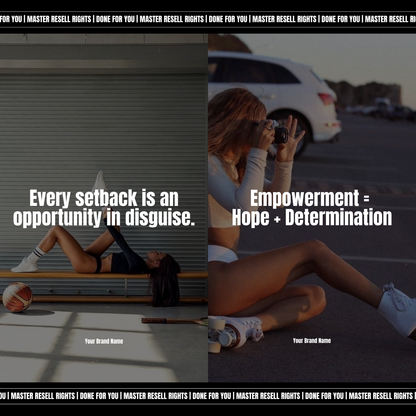 30 Positive Mindset Instagram Story Templates - MRR & PLR Canva Templates