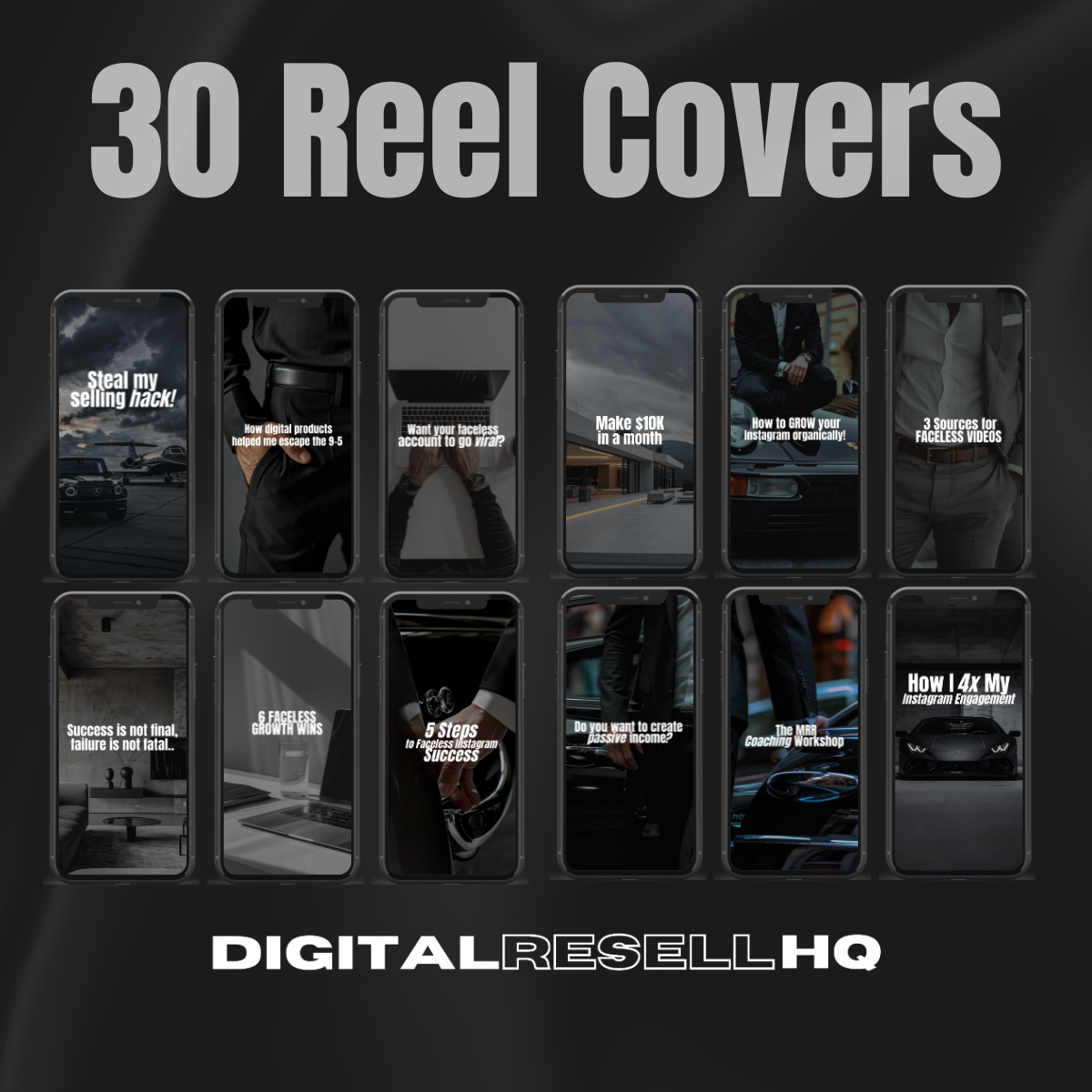 Men's Faceless Reels Bundle - 30 Days of Done-For-You Content