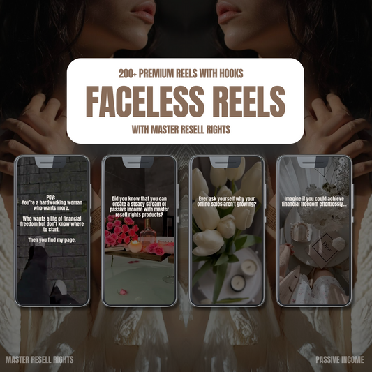 200+ Faceless Reels Videos With Hooks - Instagram Reel Templates with PLR