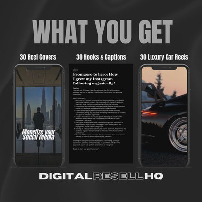 Men's Faceless Reels Bundle - 30 Days of Done-For-You Content